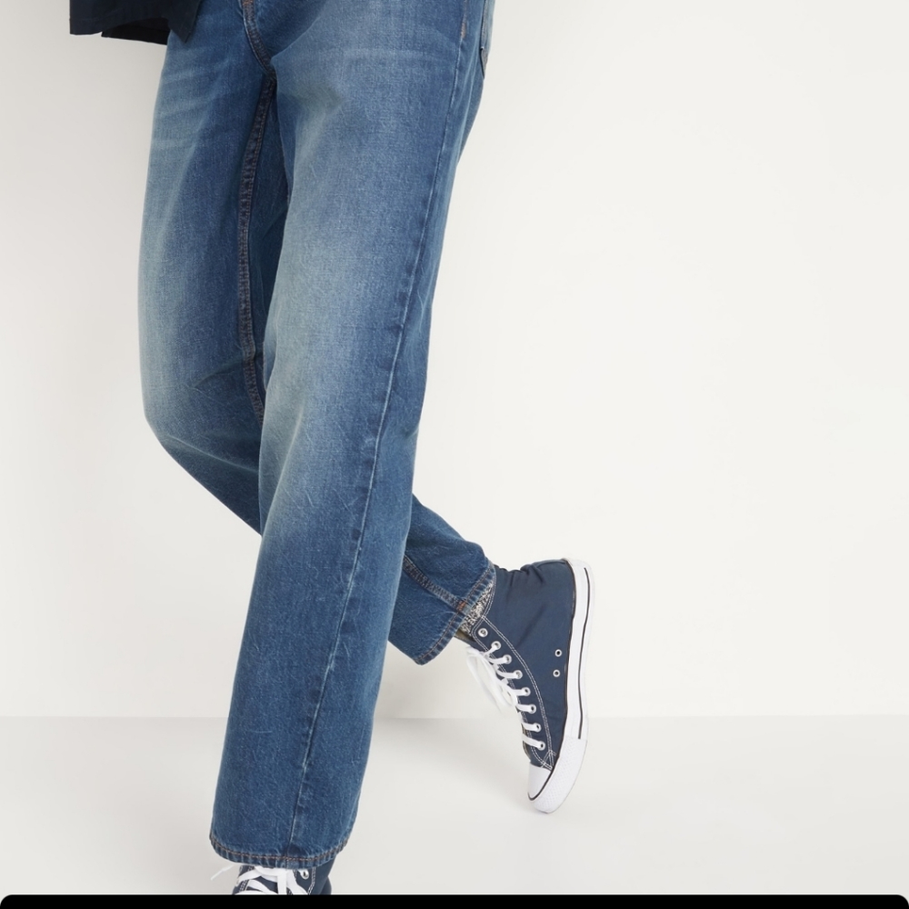 Old Navy Loose Rigid Jeans Medium Wash 40x30